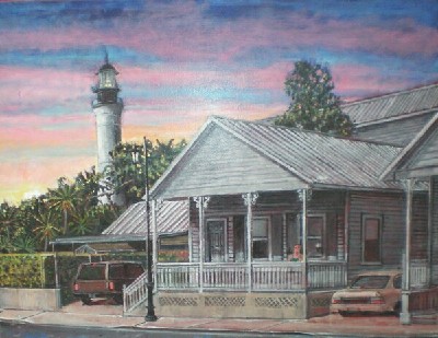 KEY WEST LIGHTHOUSE SUNSET